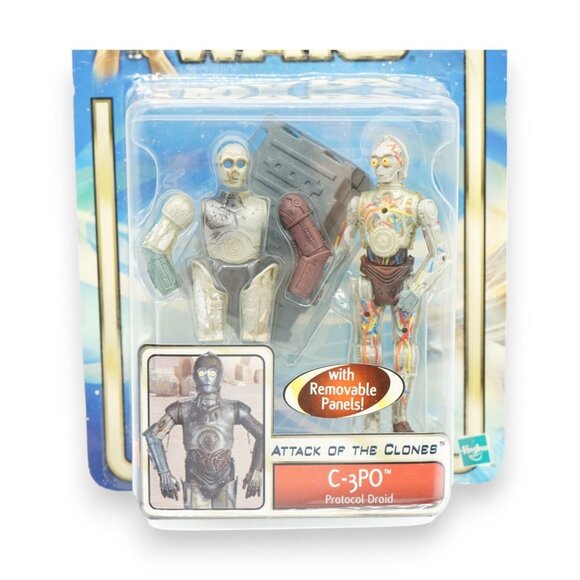 VINTAGE SEALED 2002 Star‎ Wars Attack of the Clones C-3PO Action Figure - Picture 2 of 3